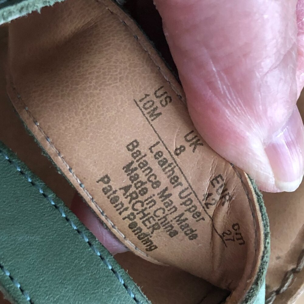 Naturalizer Green Leather Strappy Sandals - Picture 7 of 10